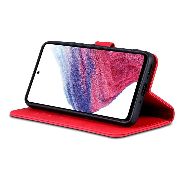 AZNS For Samsung Galaxy A55 5G Leather Case Wallet Phone Cover Magnetic Clasp