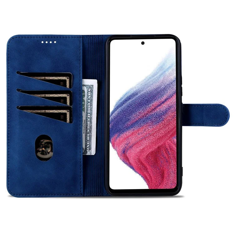 AZNS For Samsung Galaxy A55 5G Leather Case Wallet Phone Cover Magnetic Clasp