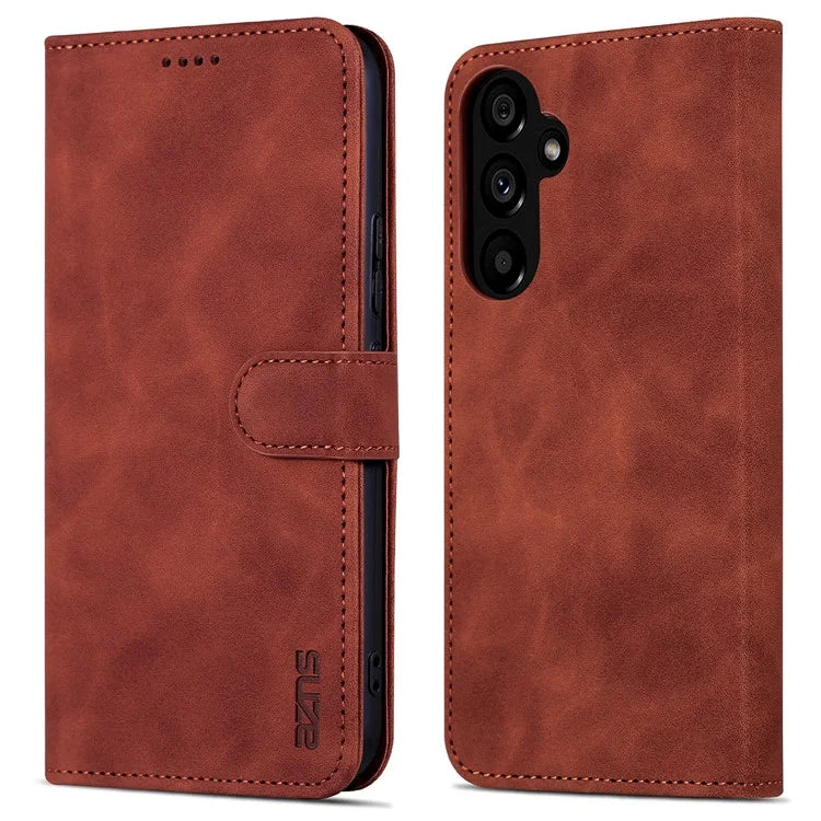 AZNS For Samsung Galaxy A55 5G Leather Case Wallet Phone Cover Magnetic Clasp