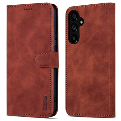 AZNS For Samsung Galaxy A55 5G Leather Case Wallet Phone Cover Magnetic Clasp