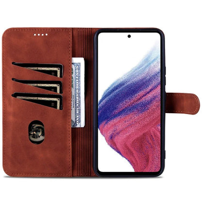 AZNS For Samsung Galaxy A55 5G Leather Case Wallet Phone Cover Magnetic Clasp