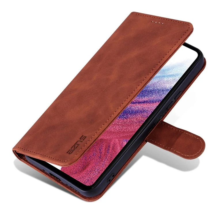 AZNS For Samsung Galaxy A55 5G Leather Case Wallet Phone Cover Magnetic Clasp