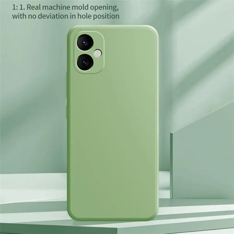 For Samsung Galaxy A05 4G TPU Case Rubberized Phone Cover with Straight Edge