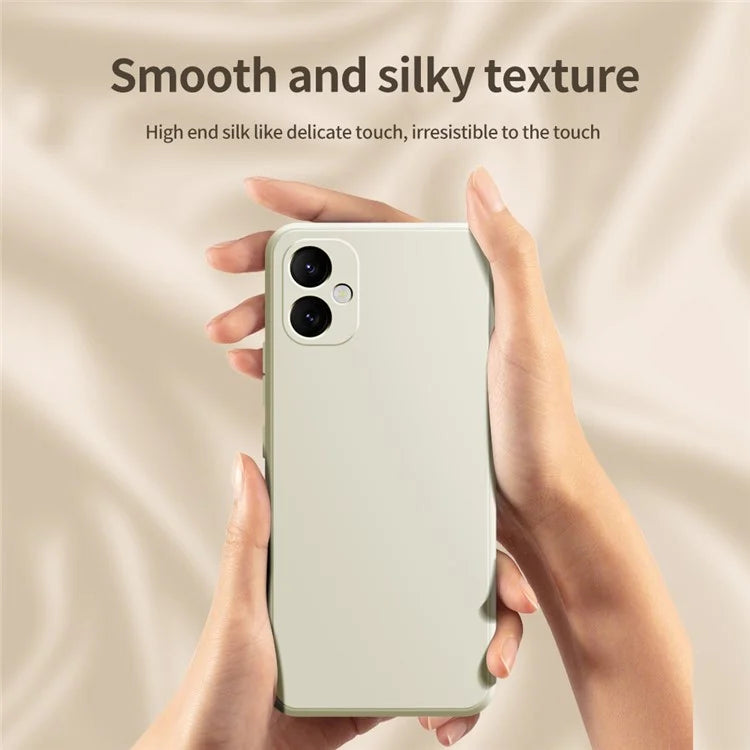 For Samsung Galaxy A05 4G TPU Case Rubberized Phone Cover with Straight Edge