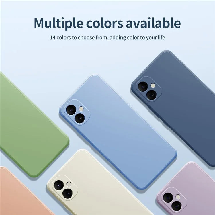 For Samsung Galaxy A05 4G TPU Case Rubberized Phone Cover with Straight Edge