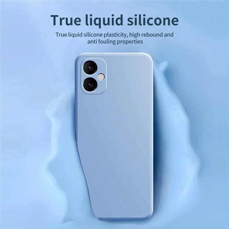 For Samsung Galaxy A05 4G TPU Case Rubberized Phone Cover with Straight Edge
