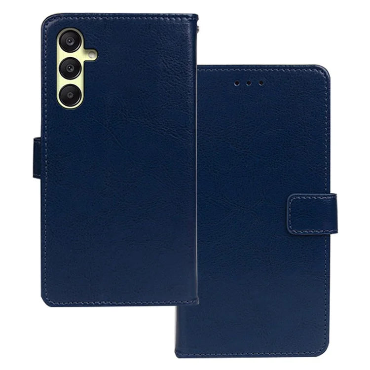IDEWEI Crazy Horse Texture Case for Samsung Galaxy A25 5G (Global) (161.0 x 76.5 x 8.3mm) Leather Cover Wallet
