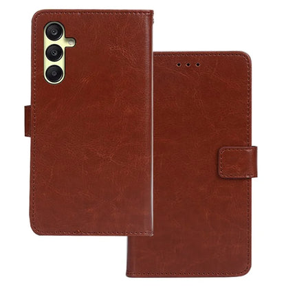 IDEWEI Crazy Horse Texture Case for Samsung Galaxy A25 5G (Global) (161.0 x 76.5 x 8.3mm) Leather Cover Wallet