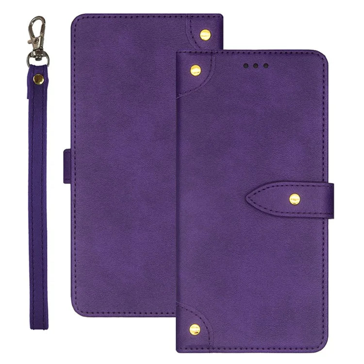 IDEWEI For Samsung Galaxy A25 5G (Global) (161.0 x 76.5 x 8.3mm) Case PU Leather Phone Stand Cover with Card Slot