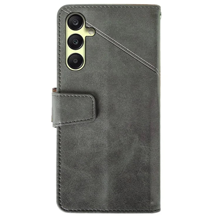 IDEWEI For Samsung Galaxy A25 5G (Global) (161.0 x 76.5 x 8.3mm) Case Calf Texture Stand Anti-Fall Phone Cover Shell