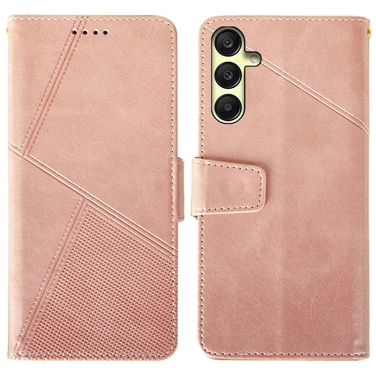 IDEWEI For Samsung Galaxy A25 5G (Global) (161.0 x 76.5 x 8.3mm) Case Calf Texture Stand Anti-Fall Phone Cover Shell