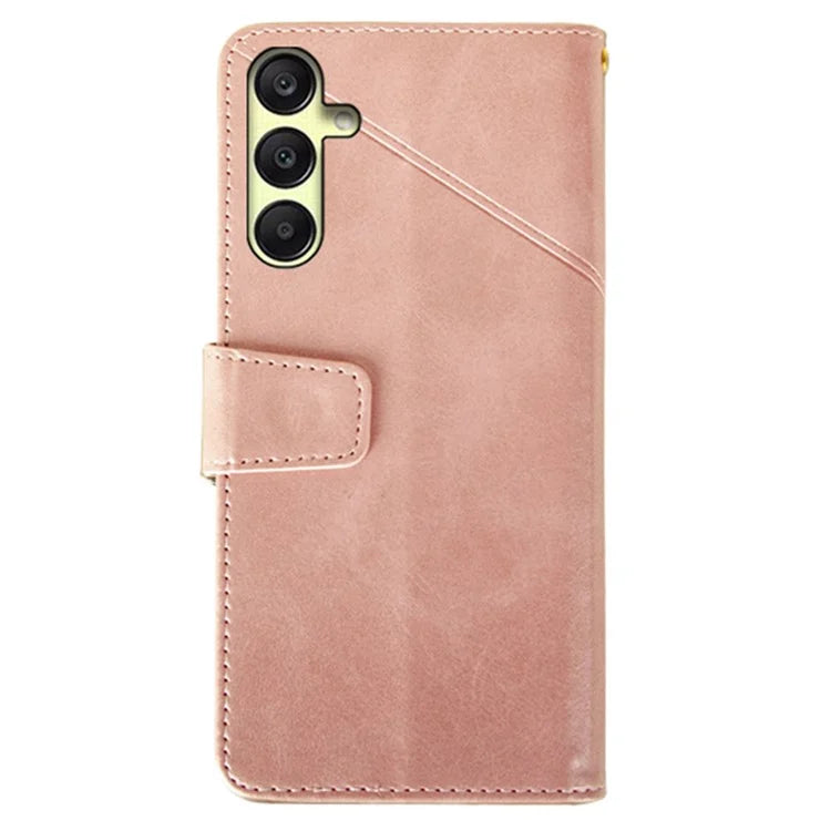 IDEWEI For Samsung Galaxy A25 5G (Global) (161.0 x 76.5 x 8.3mm) Case Calf Texture Stand Anti-Fall Phone Cover Shell