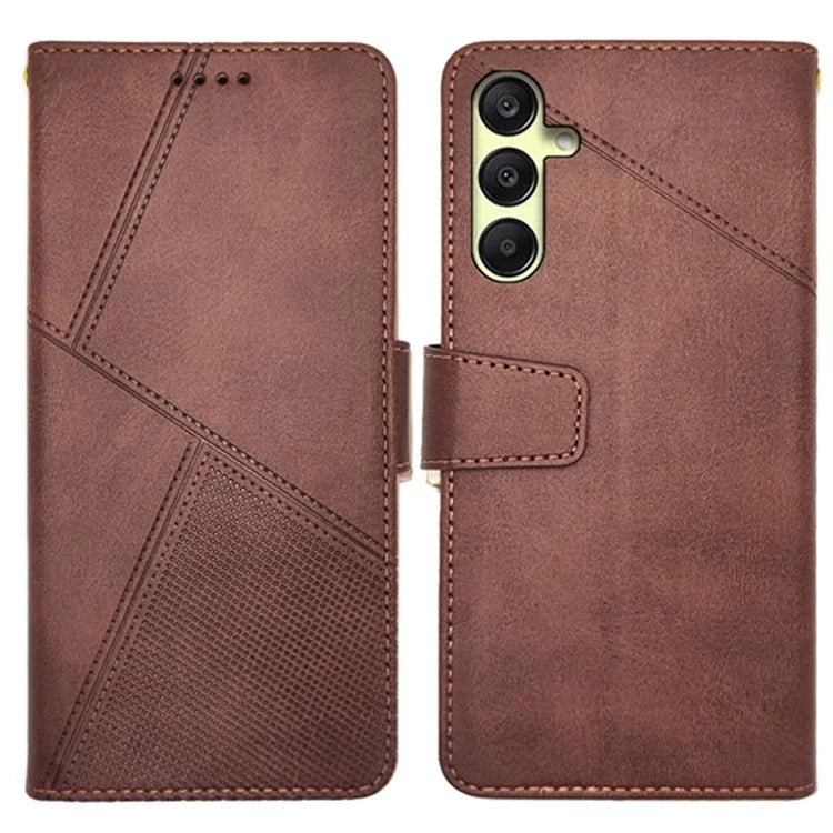 IDEWEI For Samsung Galaxy A25 5G (Global) (161.0 x 76.5 x 8.3mm) Case Calf Texture Stand Anti-Fall Phone Cover Shell