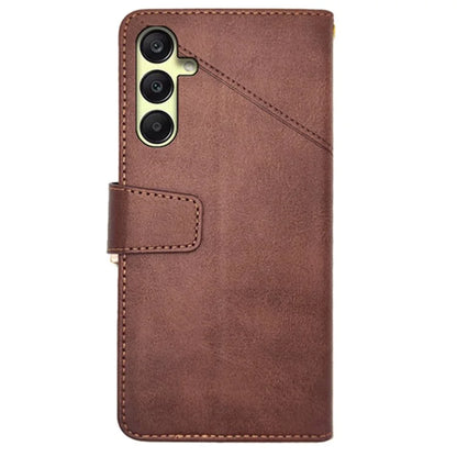 IDEWEI For Samsung Galaxy A25 5G (Global) (161.0 x 76.5 x 8.3mm) Case Calf Texture Stand Anti-Fall Phone Cover Shell