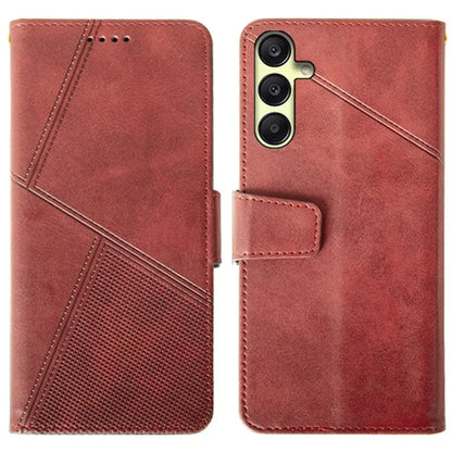 IDEWEI For Samsung Galaxy A25 5G (Global) (161.0 x 76.5 x 8.3mm) Case Calf Texture Stand Anti-Fall Phone Cover Shell