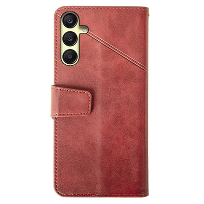 IDEWEI For Samsung Galaxy A25 5G (Global) (161.0 x 76.5 x 8.3mm) Case Calf Texture Stand Anti-Fall Phone Cover Shell