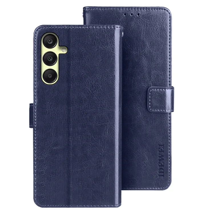 IDEWEI For Samsung Galaxy A25 5G (Global) (161.0 x 76.5 x 8.3mm) Case Wallet Crazy Horse Texture Leather Cover