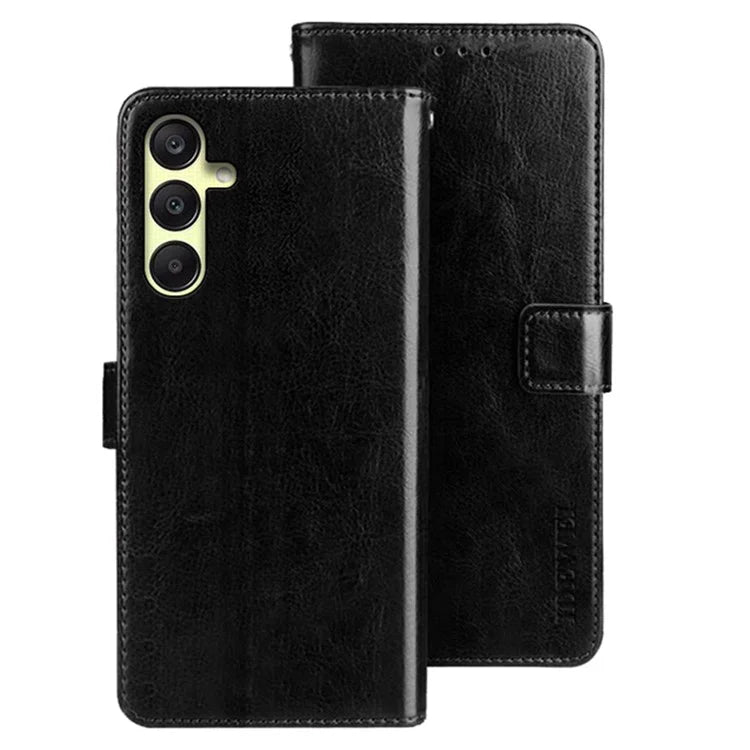 IDEWEI For Samsung Galaxy A25 5G (Global) (161.0 x 76.5 x 8.3mm) Case Wallet Crazy Horse Texture Leather Cover