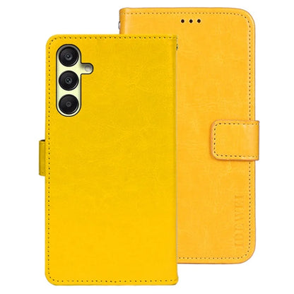 IDEWEI For Samsung Galaxy A25 5G (Global) (161.0 x 76.5 x 8.3mm) Case Wallet Crazy Horse Texture Leather Cover