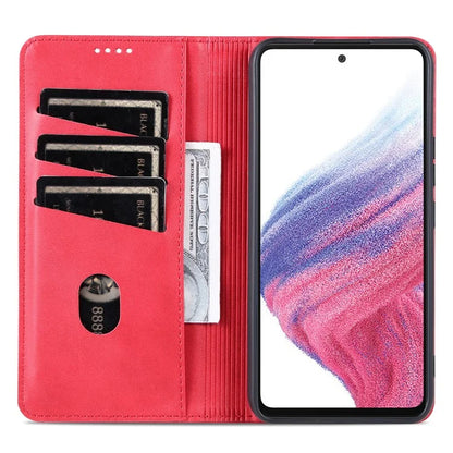 AZNS For Samsung Galaxy A35 5G Wallet Magnetic Phone Cover PU Leather Case