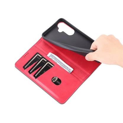 AZNS For Samsung Galaxy A35 5G Wallet Magnetic Phone Cover PU Leather Case