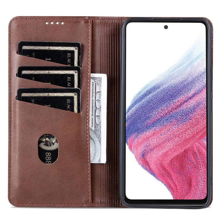 AZNS For Samsung Galaxy A35 5G Wallet Magnetic Phone Cover PU Leather Case