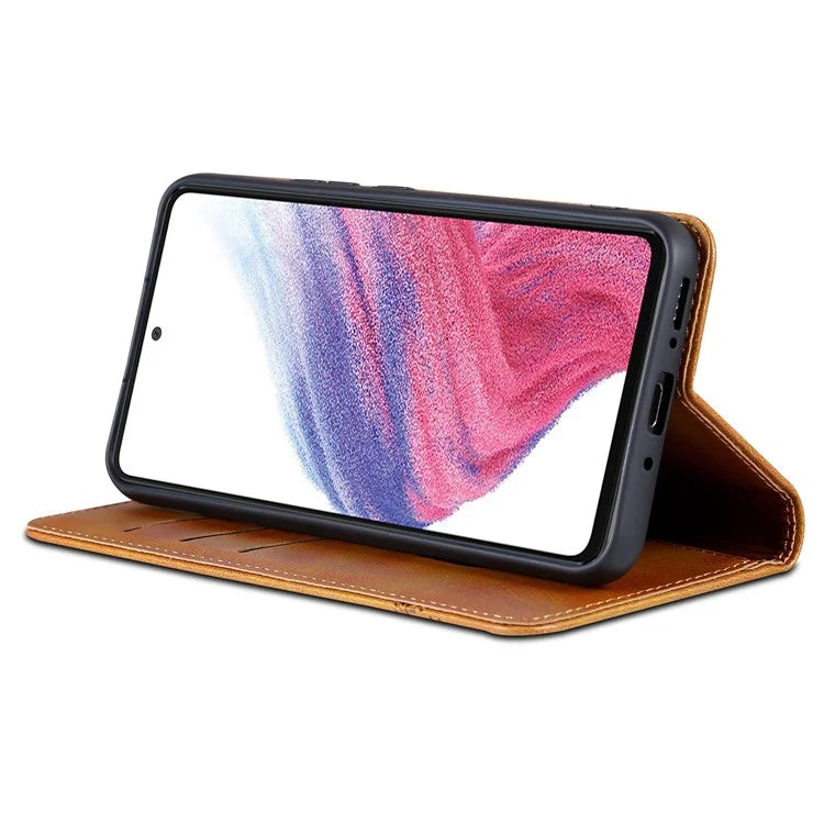 AZNS For Samsung Galaxy A35 5G Wallet Magnetic Phone Cover PU Leather Case