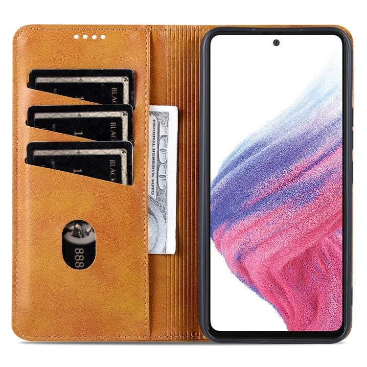 AZNS For Samsung Galaxy A35 5G Wallet Magnetic Phone Cover PU Leather Case