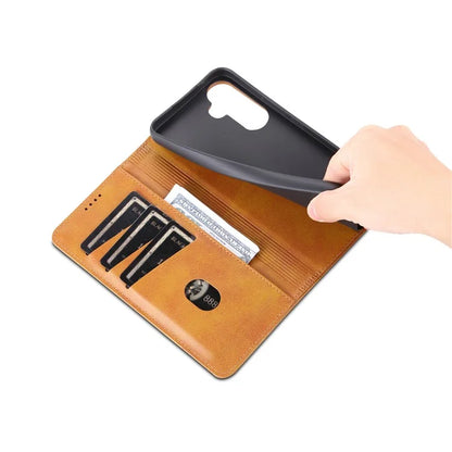 AZNS For Samsung Galaxy A35 5G Wallet Magnetic Phone Cover PU Leather Case