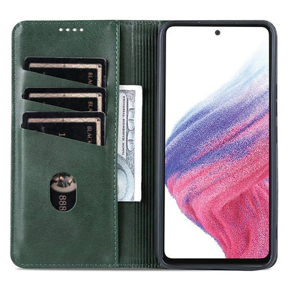 AZNS For Samsung Galaxy A35 5G Wallet Magnetic Phone Cover PU Leather Case