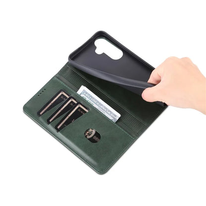 AZNS For Samsung Galaxy A35 5G Wallet Magnetic Phone Cover PU Leather Case