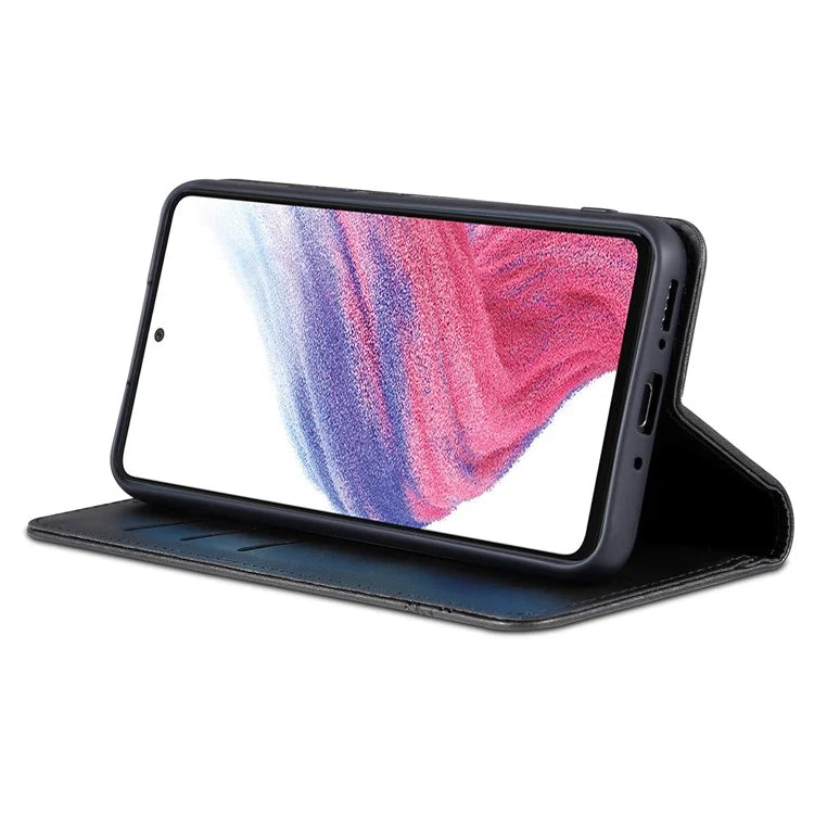 AZNS For Samsung Galaxy A55 5G PU Leather Case Magnetic Phone Cover Wallet