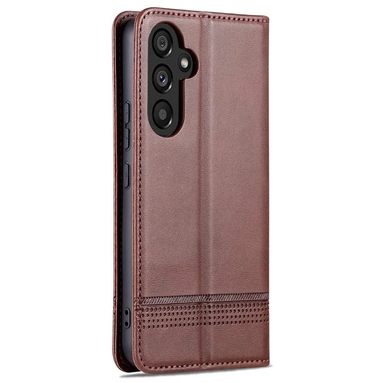 AZNS For Samsung Galaxy A55 5G PU Leather Case Magnetic Phone Cover Wallet
