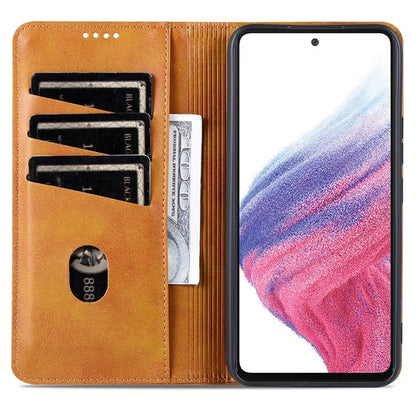 AZNS For Samsung Galaxy A55 5G PU Leather Case Magnetic Phone Cover Wallet
