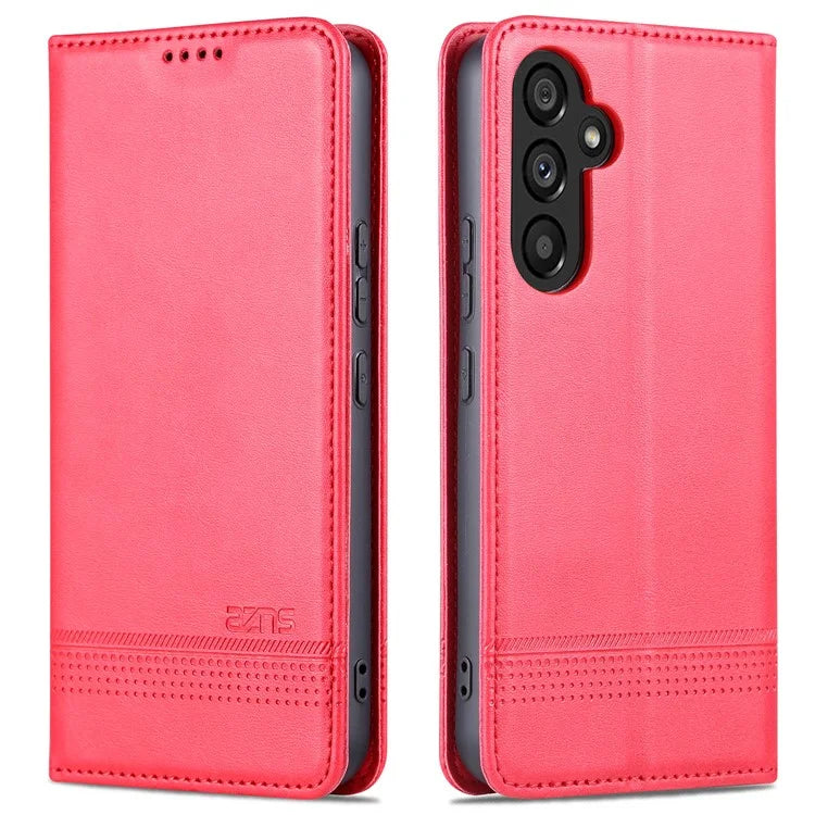 AZNS For Samsung Galaxy A55 5G PU Leather Case Magnetic Phone Cover Wallet