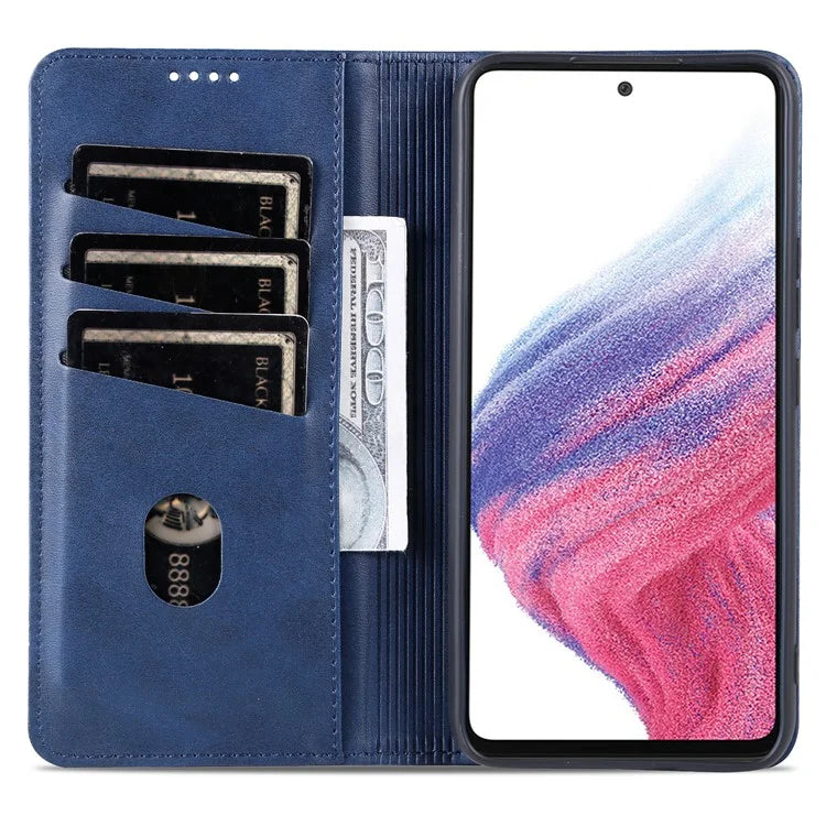 AZNS For Samsung Galaxy A55 5G PU Leather Case Magnetic Phone Cover Wallet