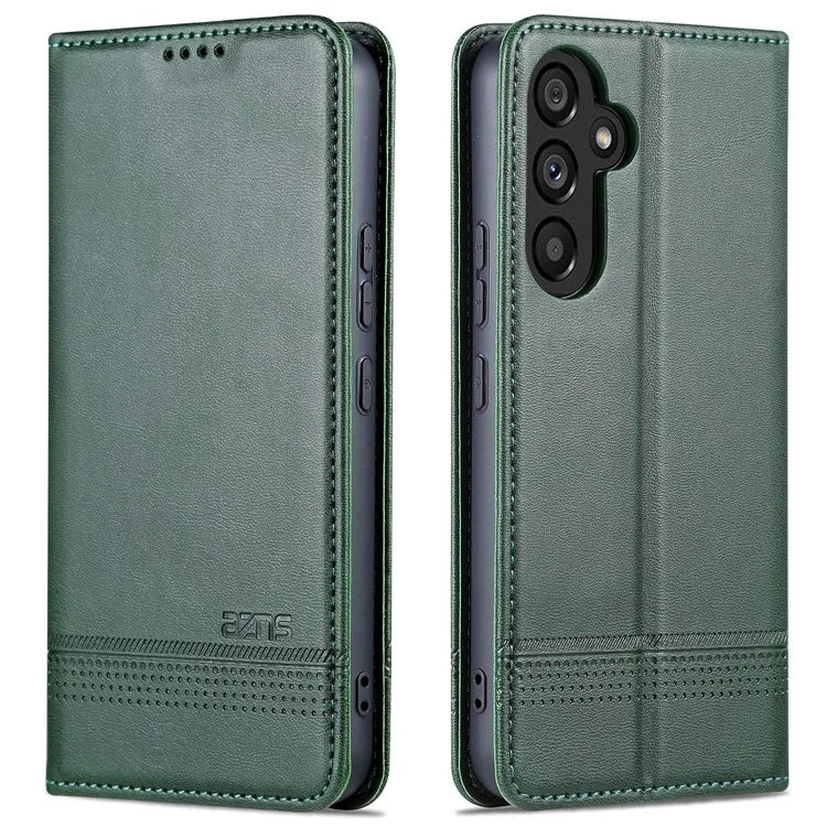 AZNS For Samsung Galaxy A55 5G PU Leather Case Magnetic Phone Cover Wallet