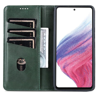 AZNS For Samsung Galaxy A55 5G PU Leather Case Magnetic Phone Cover Wallet