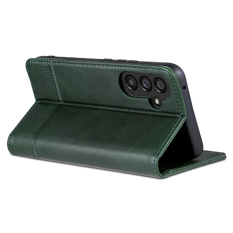 AZNS For Samsung Galaxy A55 5G PU Leather Case Magnetic Phone Cover Wallet
