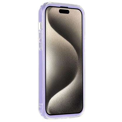 For iPhone 15 Pro Clear Card Slot Case TPU + PC Protective Phone Cover