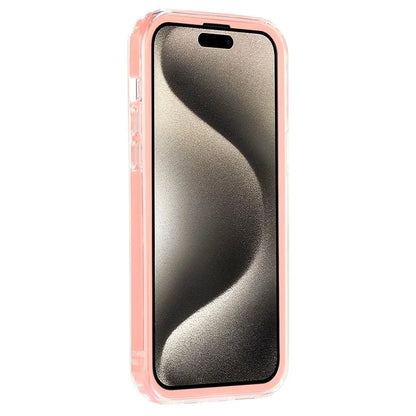 For iPhone 15 Pro Clear Card Slot Case TPU + PC Protective Phone Cover