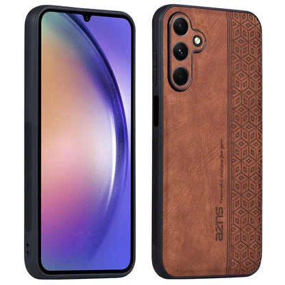 AZNS For Samsung Galaxy A55 5G Cell Phone Case PU Leather+TPU Imprinted Protective Shell