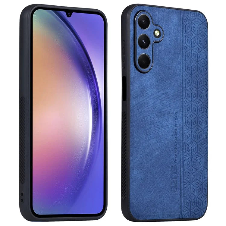 AZNS For Samsung Galaxy A55 5G Cell Phone Case PU Leather+TPU Imprinted Protective Shell