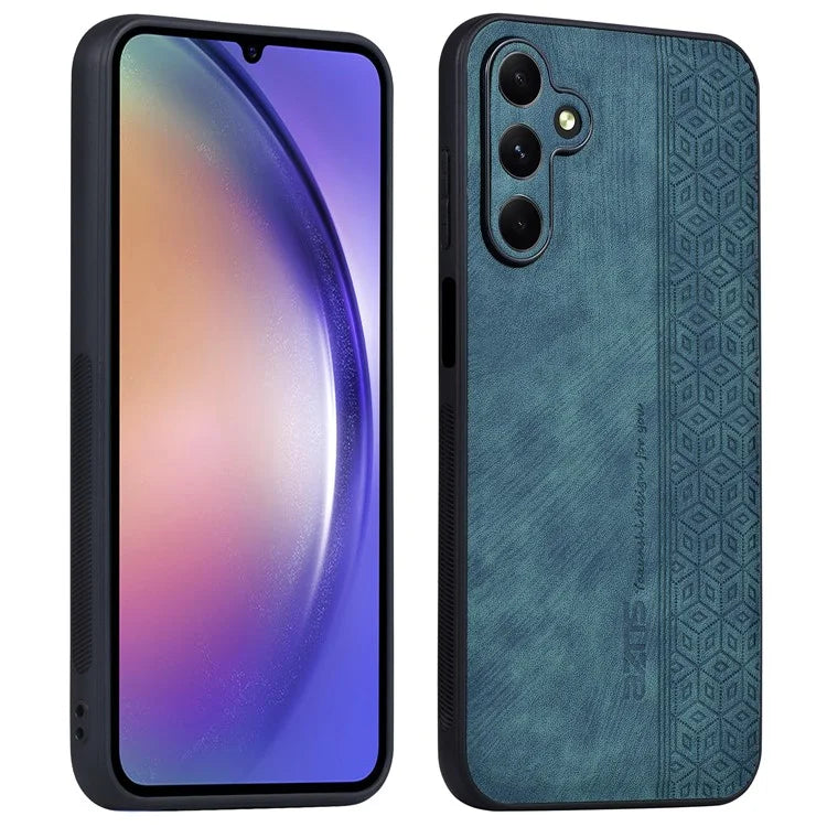 AZNS For Samsung Galaxy A55 5G Cell Phone Case PU Leather+TPU Imprinted Protective Shell