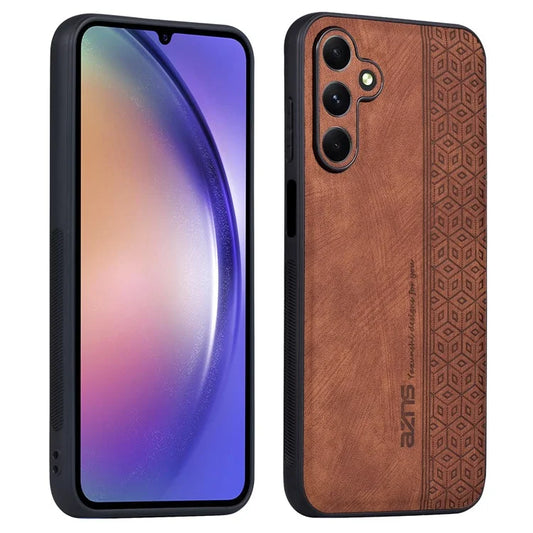 AZNS For Samsung Galaxy A35 5G Cell Phone Case Imprinted PU Leather+TPU Cover
