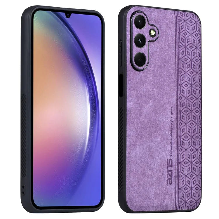 AZNS For Samsung Galaxy A35 5G Cell Phone Case Imprinted PU Leather+TPU Cover
