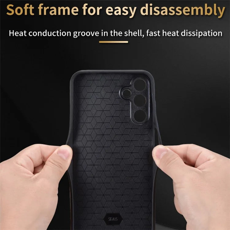 AZNS For Samsung Galaxy A35 5G Cell Phone Case Imprinted PU Leather+TPU Cover