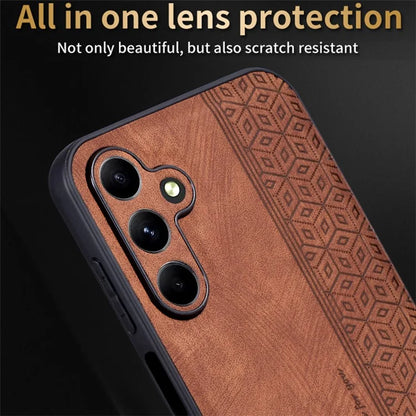 AZNS For Samsung Galaxy A35 5G Cell Phone Case Imprinted PU Leather+TPU Cover
