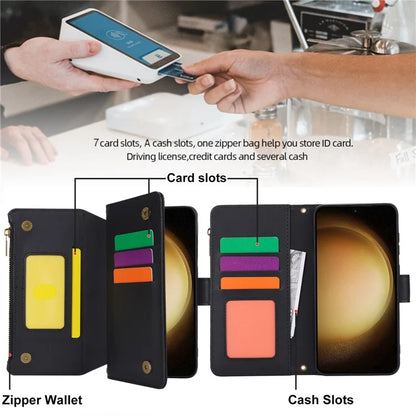 For Samsung Galaxy S22+ 5G Cell Phone Case Scratch Resistant Multiple Card Slots Leather Cover