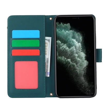 For iPhone 11 Pro Phone Cover RFID Blocking PU Leather Wallet Shell